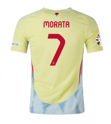 Spanien Alvaro Morata #7 Udebanetrøje EM 2024 Kort ærmer